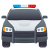 Bagaimana Oncoming Police Car emoji terlihat di Joypixels.