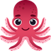 Bagaimana Octopus emoji terlihat di Joypixels.