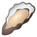 Bagaimana Oyster emoji terlihat di Joypixels.