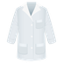 Bagaimana Lab Coat emoji terlihat di Joypixels.