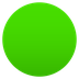 Bagaimana Green Circle emoji terlihat di Joypixels.