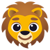 Bagaimana Lion emoji terlihat di Joypixels.