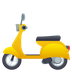 Bagaimana Motor Scooter emoji terlihat di Joypixels.