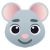 Bagaimana Mouse Face emoji terlihat di Joypixels.