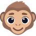 Bagaimana Monkey Face emoji terlihat di Joypixels.