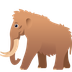 Bagaimana Mammoth emoji terlihat di Joypixels.