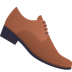 Bagaimana Man’s Shoe emoji terlihat di Joypixels.