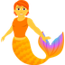 Bagaimana Merperson emoji terlihat di Joypixels.