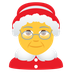 Bagaimana Mrs. Claus emoji terlihat di Joypixels.