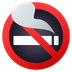 Bagaimana No Smoking emoji terlihat di Joypixels.