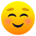 Bagaimana Smiling Face emoji terlihat di Joypixels.