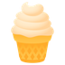 Bagaimana Soft Ice Cream emoji terlihat di Joypixels.