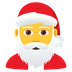 Bagaimana Santa Claus emoji terlihat di Joypixels.