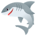 Bagaimana Shark emoji terlihat di Joypixels.