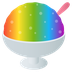 Bagaimana Shaved Ice emoji terlihat di Joypixels.