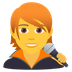 Bagaimana Singer emoji terlihat di Joypixels.