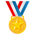 Bagaimana Sports Medal emoji terlihat di Joypixels.