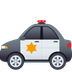 Bagaimana Police Car emoji terlihat di Joypixels.