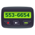 Bagaimana Pager emoji terlihat di Joypixels.