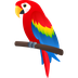 Bagaimana Parrot emoji terlihat di Joypixels.