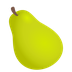 Bagaimana Pear emoji terlihat di Joypixels.