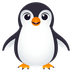 Bagaimana Penguin emoji terlihat di Joypixels.