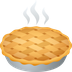 Bagaimana Pie emoji terlihat di Joypixels.