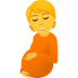 Bagaimana Pregnant Person emoji terlihat di Joypixels.