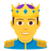 Bagaimana Prince emoji terlihat di Joypixels.