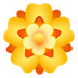 Bagaimana Rosette emoji terlihat di Joypixels.