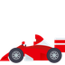 Bagaimana Racing Car emoji terlihat di Joypixels.