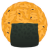 Bagaimana Rice Cracker emoji terlihat di Joypixels.