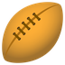 Bagaimana Rugby Football emoji terlihat di Joypixels.