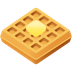 Bagaimana Waffle emoji terlihat di Joypixels.