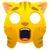 Bagaimana Weary Cat emoji terlihat di Joypixels.