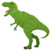 Bagaimana T-Rex emoji terlihat di Joypixels.