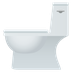 Bagaimana Toilet emoji terlihat di Joypixels.