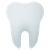 Bagaimana Tooth emoji terlihat di Joypixels.