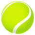 Bagaimana Tennis emoji terlihat di Joypixels.