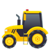 Bagaimana Tractor emoji terlihat di Joypixels.