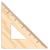 Bagaimana Triangular Ruler emoji terlihat di Joypixels.