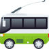 Bagaimana Trolleybus emoji terlihat di Joypixels.