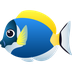 Bagaimana Tropical Fish emoji terlihat di Joypixels.