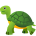 Bagaimana Turtle emoji terlihat di Joypixels.