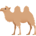 Bagaimana Two-Hump Camel emoji terlihat di Joypixels.