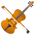 Bagaimana Violin emoji terlihat di Joypixels.