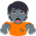 Bagaimana Zombie emoji terlihat di Joypixels.