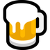 Come Boccale di birra emoji appare su Microsoft.