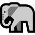 Come Elefante emoji appare su Microsoft.