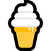 Come Cono gelato emoji appare su Microsoft.